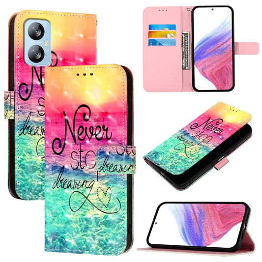 For Blackview A52 3D Painting Horizontal Flip Leather Phone Case(Chasing Dreams) - More Brand by buy2fix | Online Shopping UK | buy2fix