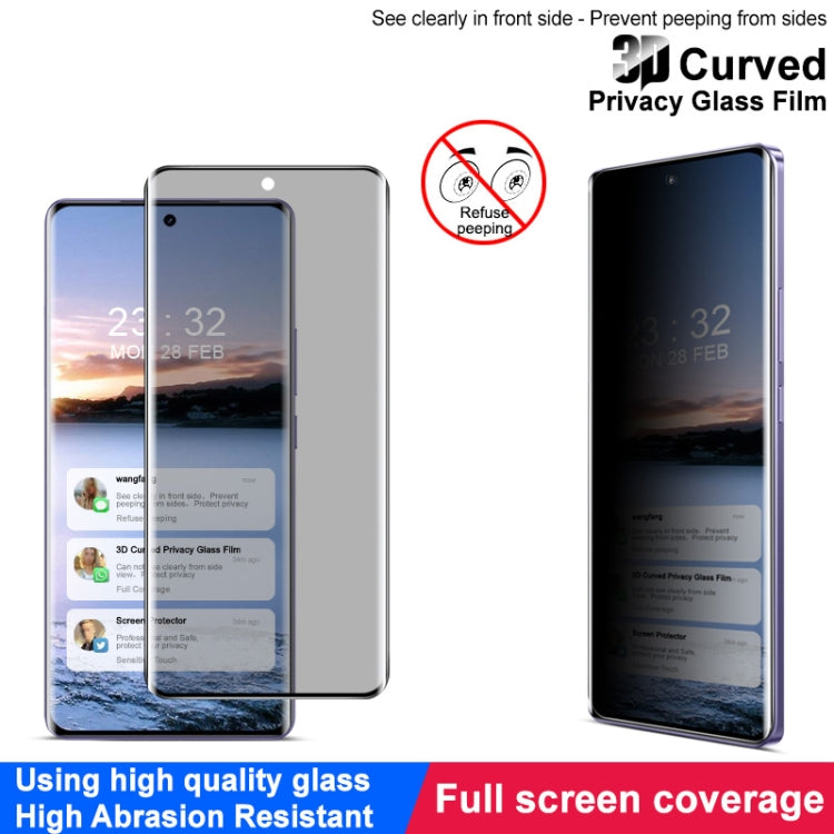 For Realme GT 6T 5G Global imak 3D Curved HD Full Screen Anti-spy Tempered Glass Protective Film - Realme Tempered Glass by imak | Online Shopping UK | buy2fix