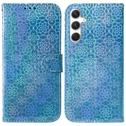 For Samsung Galaxy S25+ 5G Colorful Magnetic Buckle Leather Phone Case(Blue) - Galaxy S25+ 5G Cases by buy2fix | Online Shopping UK | buy2fix