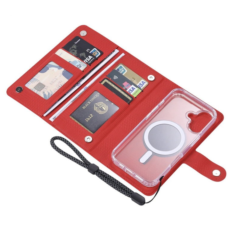 For iPhone 16 Plus ViLi GHA-C Series RFID MagSafe Magnetic Flip Leather Phone Case(Red) - iPhone 16 Plus Cases by ViLi | Online Shopping UK | buy2fix