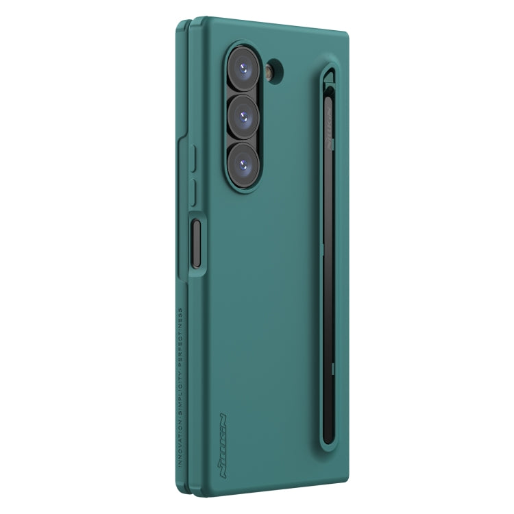 For Samsung Galaxy Z Fold6 5G NILLKIN Flex Pure PC + Liquid Silicone Phone Case with S Pen(Green) - Galaxy Z Fold6 5G Cases by NILLKIN | Online Shopping UK | buy2fix