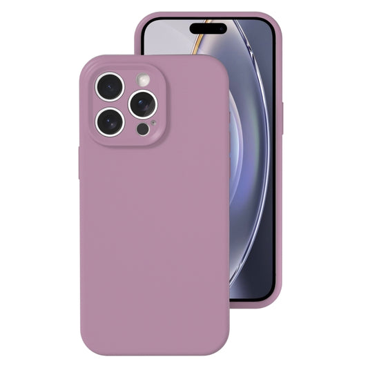 For iPhone 16 Pro Max Precise Hole Liquid Silicone Jelly Color Full Coverage Phone Case(Blackcurrant Color) - iPhone 16 Pro Max Cases by buy2fix | Online Shopping UK | buy2fix