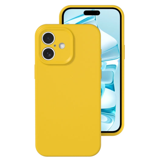 For iPhone 16 Plus Precise Hole Liquid Silicone Jelly Color Full Coverage Phone Case(Sunflower Color) - iPhone 16 Plus Cases by buy2fix | Online Shopping UK | buy2fix