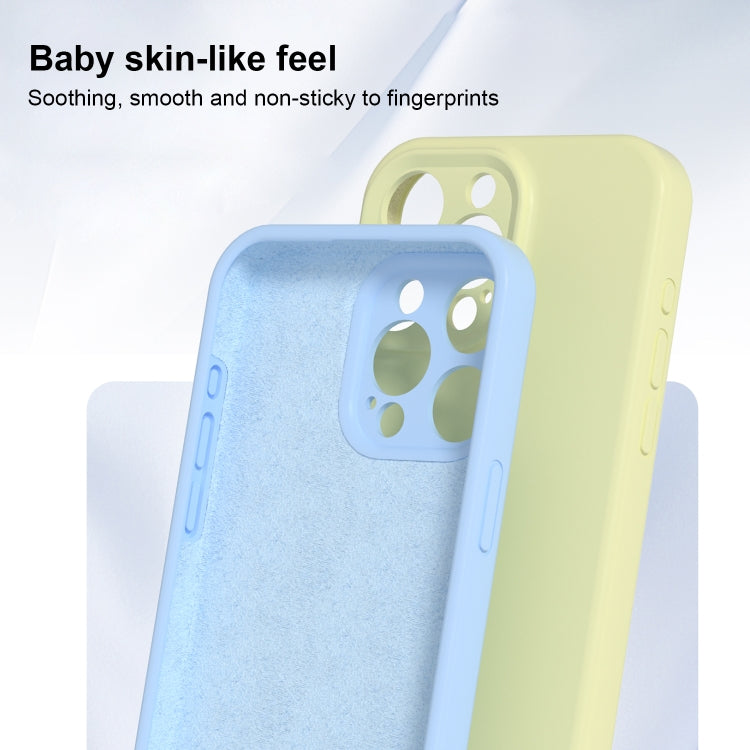 For iPhone 16 Plus Precise Hole Liquid Silicone Jelly Color Full Coverage Phone Case(Milk Yellow) - iPhone 16 Plus Cases by buy2fix | Online Shopping UK | buy2fix