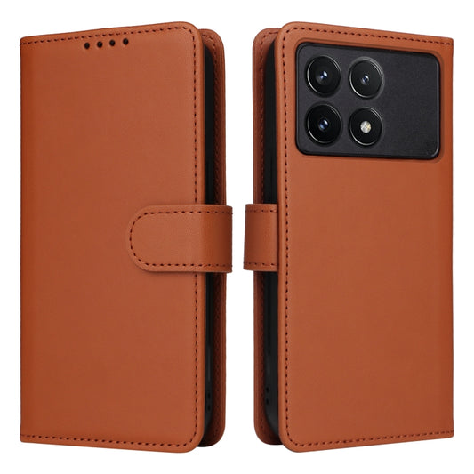 For Redmi K70 / K70 Pro BETOPNICE BN-005 2 in 1 Detachable Imitate Genuine Leather Phone Case(Brown) - K70 Pro Cases by BETOPNICE | Online Shopping UK | buy2fix