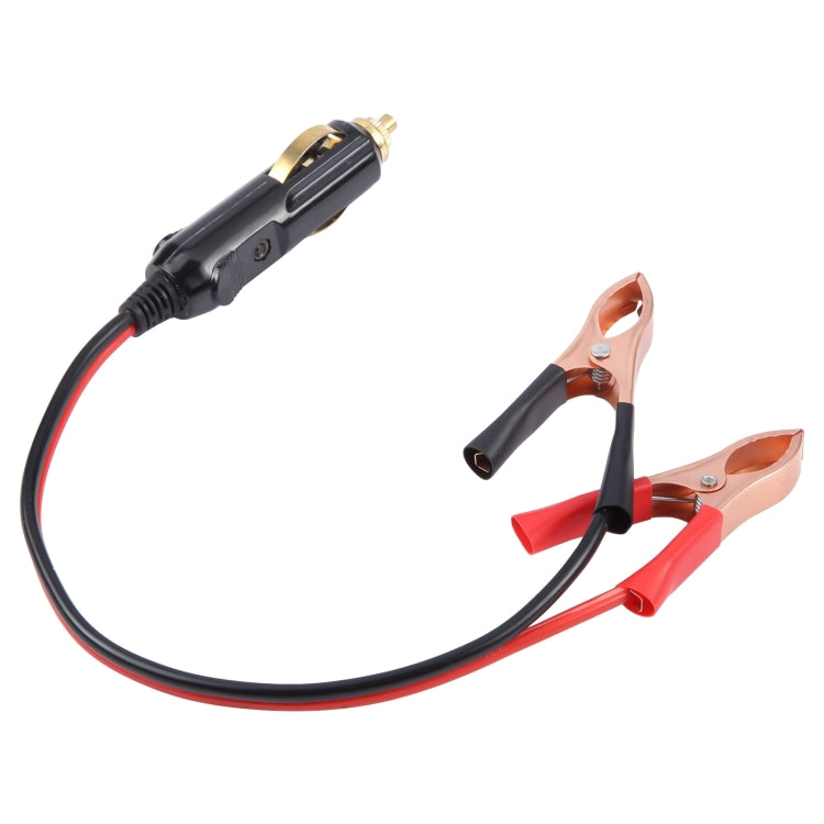 40cm Car Battery Charging Crocodile Clip to Cigarette Lighter Connection Cable - Booster Cable & Clip by buy2fix | Online Shopping UK | buy2fix