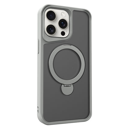 For iPhone 14 Pro Invisible Fulcrum Holder MagSafe Phone Case(Grey) - iPhone 14 Pro Cases by buy2fix | Online Shopping UK | buy2fix