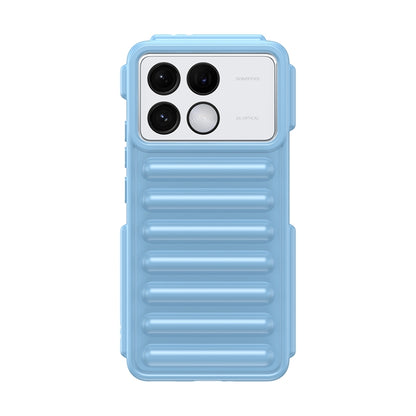 For Redmi K70 Capsule Series Candy Color TPU Phone Case(Blue) - K70 Cases by buy2fix | Online Shopping UK | buy2fix