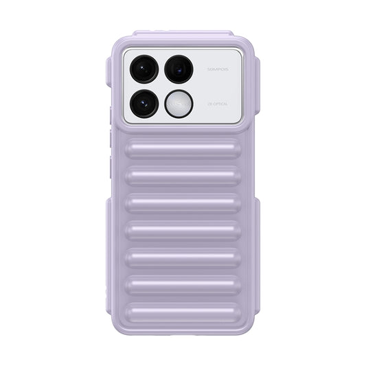 For Redmi K70 Capsule Series Candy Color TPU Phone Case(Purple) - K70 Cases by buy2fix | Online Shopping UK | buy2fix