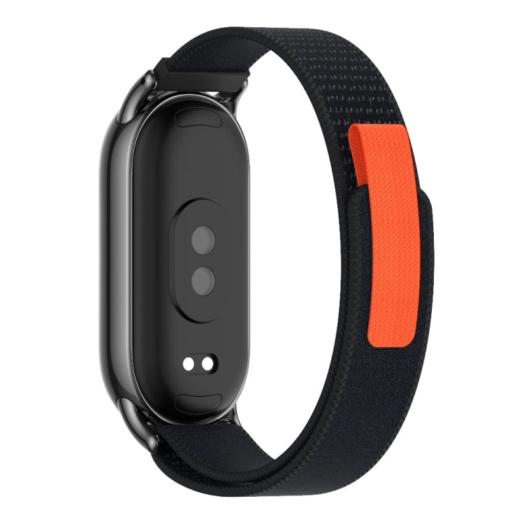 For Xiaomi Smart Band 9 / 8 MIJOBS Nylon Watch Band Wristband(Black) - Watch Bands by MIJOBS | Online Shopping UK | buy2fix