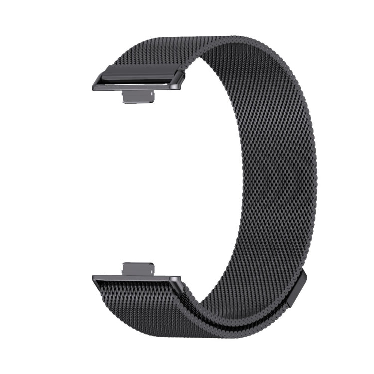 For Huawei Watch Fit3 MIJOBS Milan Magnetic Stainless Steel Watch Band(Black) - Watch Bands by MIJOBS | Online Shopping UK | buy2fix