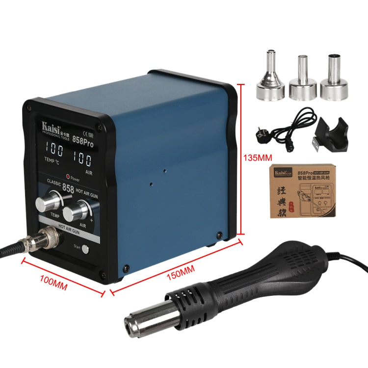 Kaisi 858Pro Smart Sleep Lead-free Digital Display Hot Air Gun Desoldering Station, Plug:EU Plug - Electric Soldering Iron by Kaisi | Online Shopping UK | buy2fix