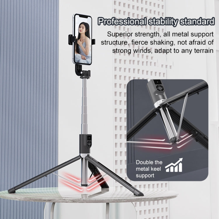 P89E Multi-function Live Broadcast Stand Mobile Phone Bluetooth Selfie Stick, 1.65m - Selfie Sticks by buy2fix | Online Shopping UK | buy2fix