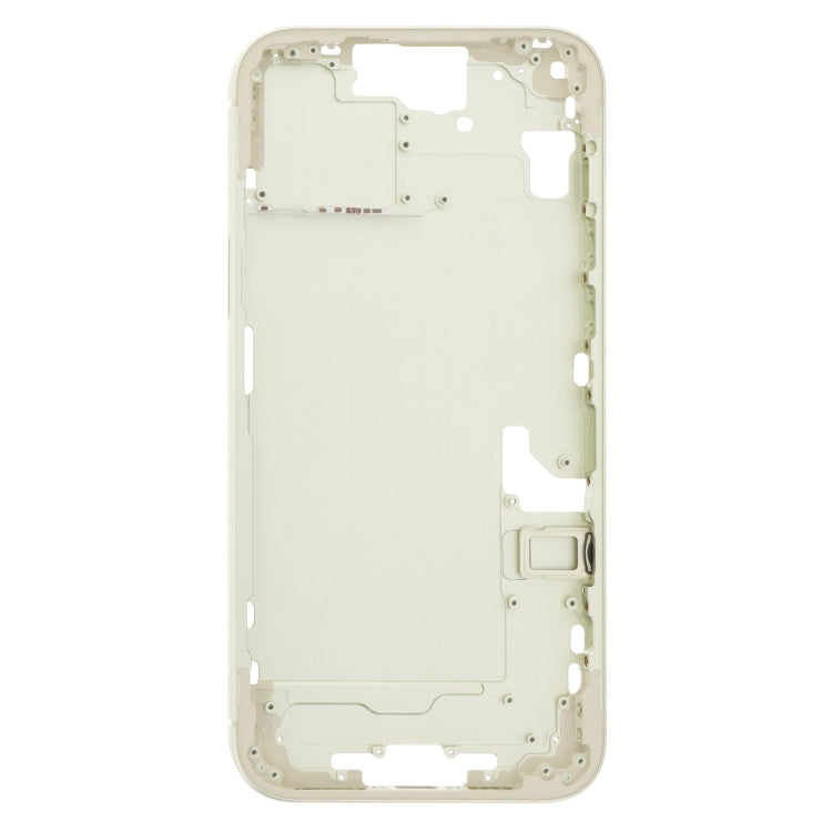 For iPhone 15 Plus Middle Frame Bezel Plate with Side Keys + Card Tray, Version:China Version(Yellow) - LCD Related Parts by buy2fix | Online Shopping UK | buy2fix