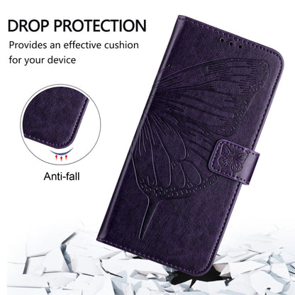 For Redmi K70 Ultra 5G Global Embossed Butterfly Leather Phone Case(Dark Purple) - Xiaomi Cases by buy2fix | Online Shopping UK | buy2fix