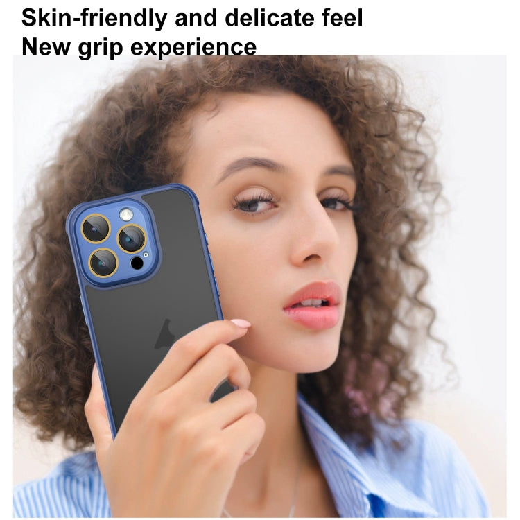 For iPhone 16 Side Cooling Skin Feel Frosted Phone Case(Blue) - iPhone 16 Cases by buy2fix | Online Shopping UK | buy2fix