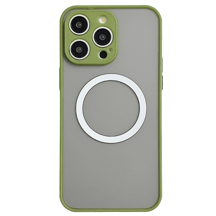 For iPhone 16 Pro Hawkeye Skin Feel MagSafe Phone Case(Army Green) - iPhone 16 Pro Cases by buy2fix | Online Shopping UK | buy2fix