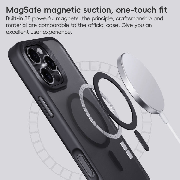 For iPhone 16 Pro Frosted MagSafe Magnetic Phone Case(Puprle) - iPhone 16 Pro Cases by buy2fix | Online Shopping UK | buy2fix