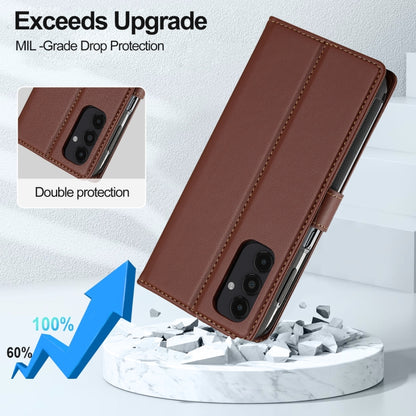 For Samsung Galaxy S22+ 5G LC.IMEEKE L2 Series Detachable Magsafe PU Phone Case with Lanyard(Brown) - Galaxy S22+ 5G Cases by LC.IMEEKE | Online Shopping UK | buy2fix