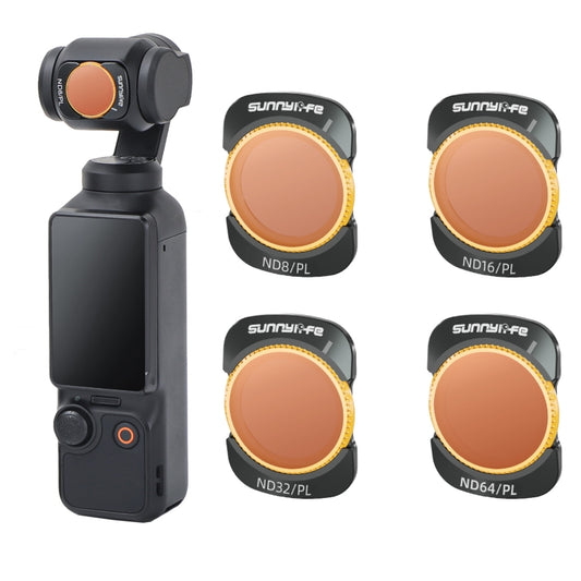 For DJI Osmo Pocket 3 Sunnylife Camera Lens Magnetic Metal Filter, No Impact On Gimbal Reset, Filter:4 in 1 ND8-64PL - Lens Accessories by Sunnylife | Online Shopping UK | buy2fix