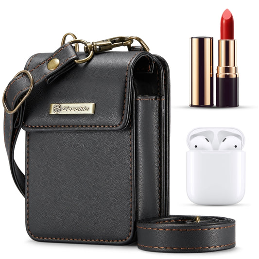 CaseMe Me50 Mini Universal Bag for Apple and Samsung Headphones + Lipstick(Black) - For AirPods 1/2 by CaseMe | Online Shopping UK | buy2fix