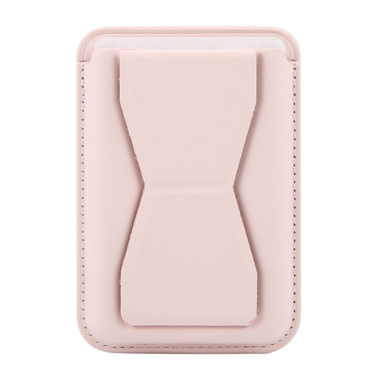 MagSafe Magnetic Wallet Card Hourglass Fold Holder Case(Pink) - Others Accessories by buy2fix | Online Shopping UK | buy2fix