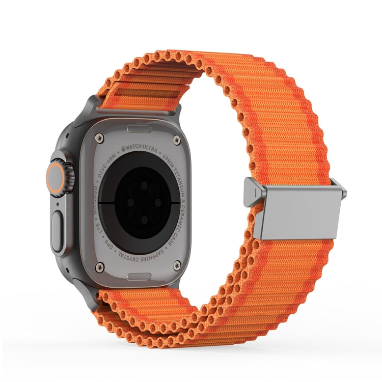 For Apple Watch SE 2022 40mm DUX DUCIS YC Series Ocean Nylon Watch Band(Orange) - Watch Bands by DUX DUCIS | Online Shopping UK | buy2fix