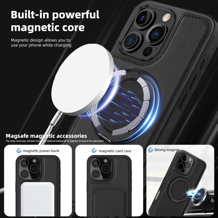 For iPhone 16 Pro Max Yashi 360 Degree Rotating MagSafe Holder Phone Case(Black) - iPhone 16 Pro Max Cases by buy2fix | Online Shopping UK | buy2fix