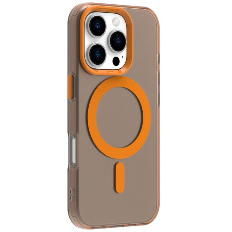 For iPhone 16 Pro Max Candy Magsafe PC Hybrid TPU Phone Case(Orange) - iPhone 16 Pro Max Cases by buy2fix | Online Shopping UK | buy2fix