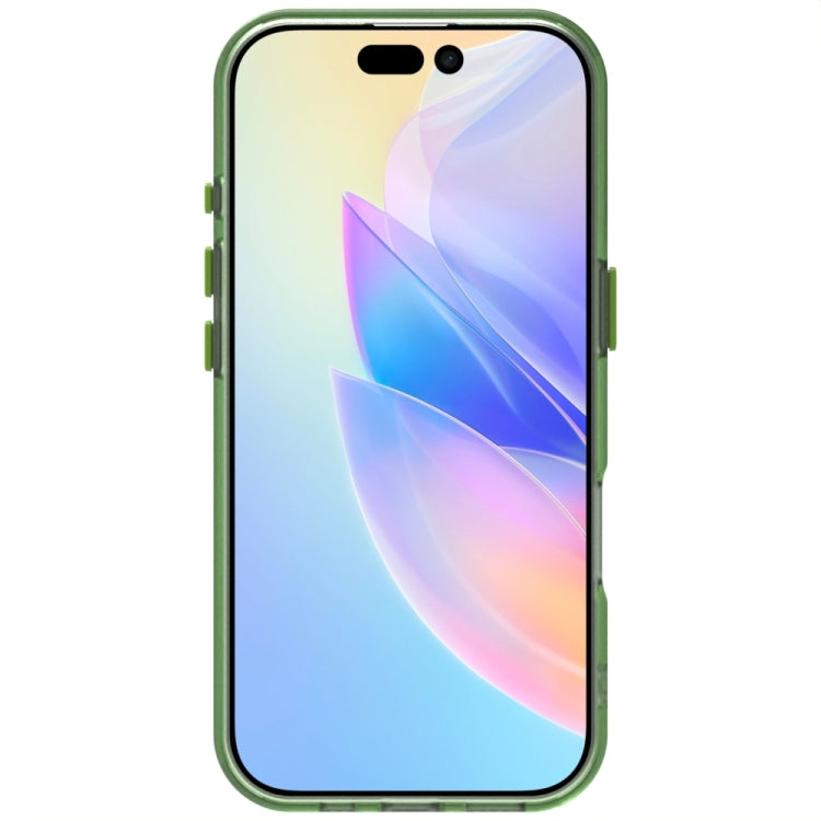 For iPhone 16 Pro Candy PC Hybrid TPU Shockproof Phone Case(Green) - iPhone 16 Pro Cases by buy2fix | Online Shopping UK | buy2fix