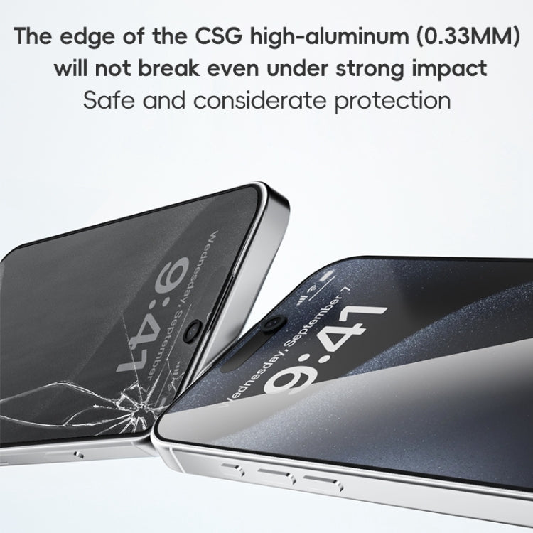 For iPhone 16 Pro ZGA 0.33mm 2.5D Anti-static Privacy Tempered Glass Film - Tempered Glass Film by ZGA | Online Shopping UK | buy2fix