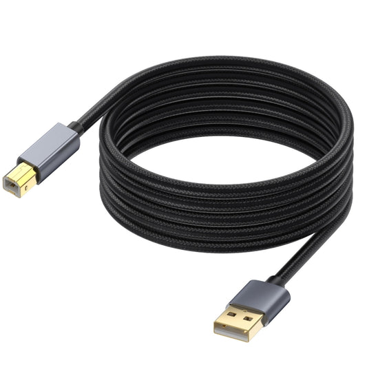 USB 2.0 A Male to B Male Square Port Printer Data Transmission Extension Cable, Length:10m - USB Cable by buy2fix | Online Shopping UK | buy2fix