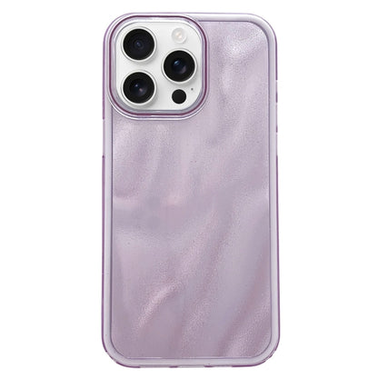 For iPhone 16 Pro Quicksand Texture Glitter TPU Hybrid PC Phone Case(Purple) - iPhone 16 Pro Cases by buy2fix | Online Shopping UK | buy2fix