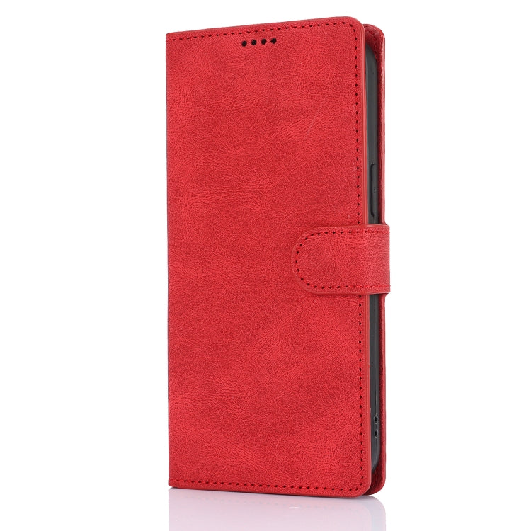 For iPhone 16 Pro Fantasy Skin-feel Calfskin Texture Leather Phone Case(Red) - iPhone 16 Pro Cases by buy2fix | Online Shopping UK | buy2fix