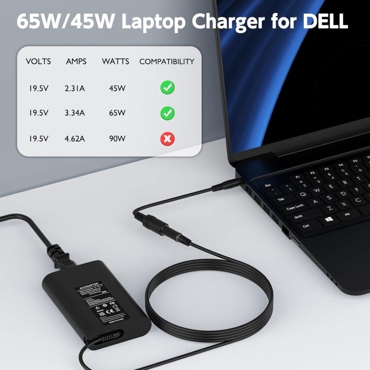 65W 19.5V 3.34A Laptop Notebook Power Adapter For Dell 4.5 x 3.0, Plug:AU Plug - For Dell by buy2fix | Online Shopping UK | buy2fix