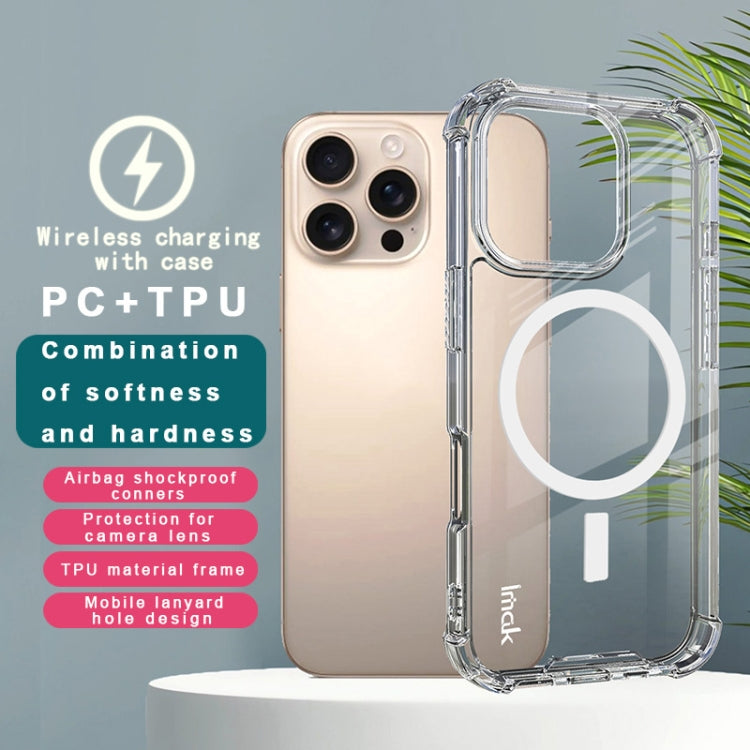 For iPhone 16 Pro IMAK Space Shield PC + TPU Airbag Shockproof MagSafe Phone Case(Transparent) - iPhone 16 Pro Cases by imak | Online Shopping UK | buy2fix