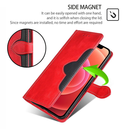 For iPhone 16 Pro Max Skin Feel Magnetic Buckle Leather Phone Case(Red) - iPhone 16 Pro Max Cases by buy2fix | Online Shopping UK | buy2fix