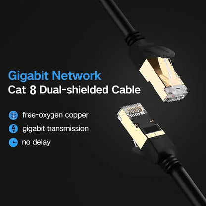 3m Gigabit Network Cat 8 Dual-shielded Cable - Lan Cable and Tools by buy2fix | Online Shopping UK | buy2fix