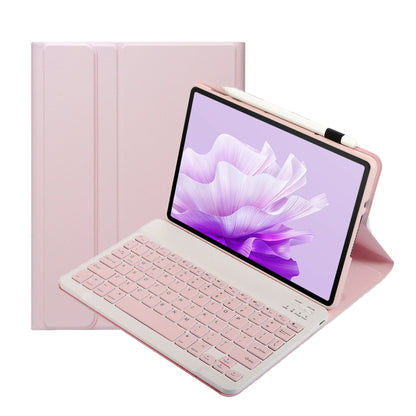 For Honor Pad X9 / X8 Pro 11.5 AH15 Ultra-thin Detachable Bluetooth Keyboard Leather Tablet Case(Pink White) - Others Keyboard by buy2fix | Online Shopping UK | buy2fix