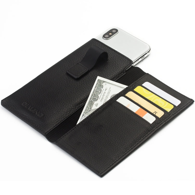 For iPhone X / XS QIALINO Nappa Texture Top-grain Leather Horizontal Flip Wallet Case with Card Slots(Black) - More iPhone Cases by QIALINO | Online Shopping UK | buy2fix