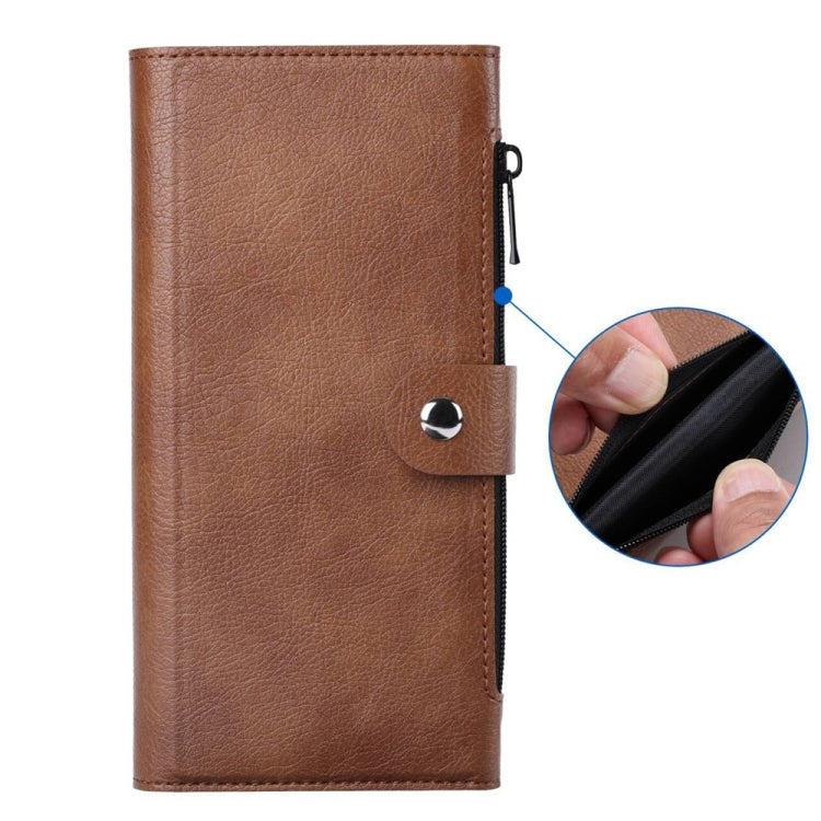 For iPhone 16 Plus ViLi GVS-C Series MagSafe Magnetic RFID Leather Flip Phone Case(Brown) - iPhone 16 Plus Cases by ViLi | Online Shopping UK | buy2fix