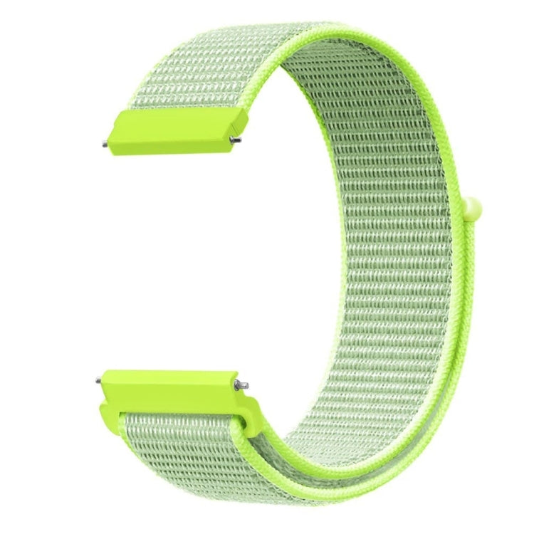 For Samsung Galaxy Watch 46mm Nylon Braided Watch Band(Light Yellow) - Watch Bands by buy2fix | Online Shopping UK | buy2fix