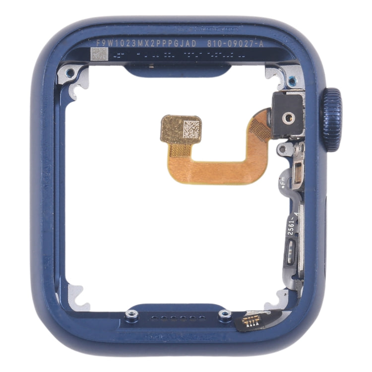 For Apple Watch Series 6 44MM GPS Aluminium Alloy Middle Frame Bezel Plate with Crown Spin Axis Flex Cable(Blue) - Middle Frame by buy2fix | Online Shopping UK | buy2fix