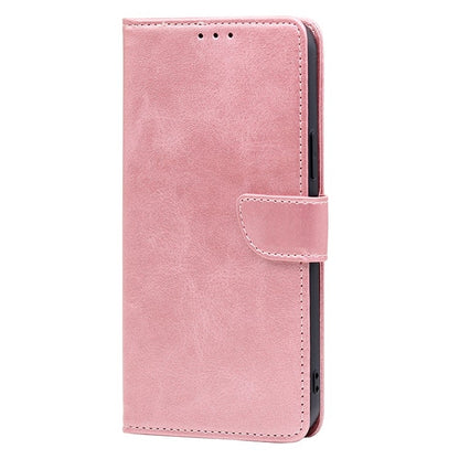 For Samsung Galaxy S25+ 5G Calf Texture Buckle Flip Leather Phone Case(Rose Gold) - Galaxy S25+ 5G Cases by buy2fix | Online Shopping UK | buy2fix