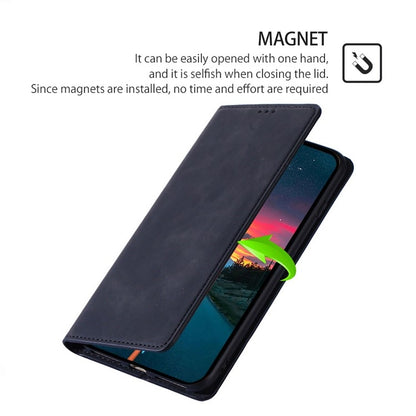 For Samsung Galaxy S25+ 5G Skin Feel Magnetic Leather Phone Case(Black) - Galaxy S25+ 5G Cases by buy2fix | Online Shopping UK | buy2fix