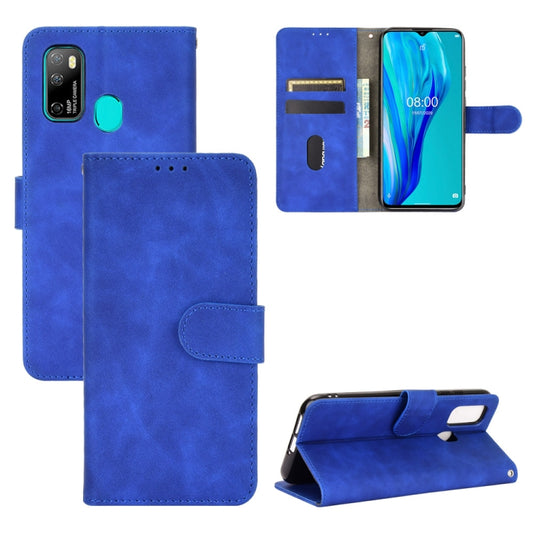 For Ulefone Note 9P Solid Color Skin Feel Magnetic Buckle Horizontal Flip Calf Texture PU Leather Case with Holder & Card Slots & Wallet(Blue) - Ulefone Cases by buy2fix | Online Shopping UK | buy2fix