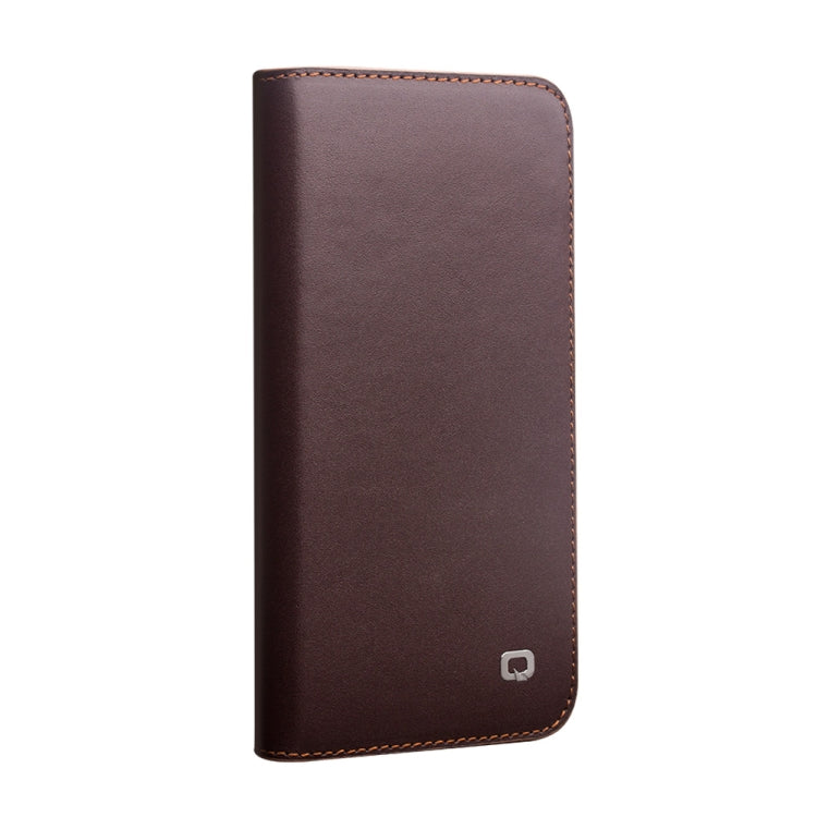 For iPhone 12 mini QIALINO Business Horizontal Flip Leather Case with Holder & Card Slots & Wallet (Brown) - iPhone 12 mini Cases by QIALINO | Online Shopping UK | buy2fix