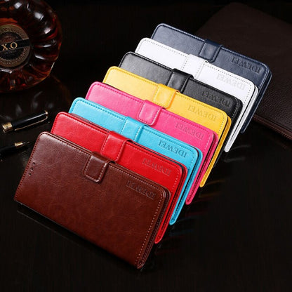 For Blackview BV5500 idewei Crazy Horse Texture Horizontal Flip Leather Case with Holder & Card Slots & Wallet(Rose Red) - More Brand by idewei | Online Shopping UK | buy2fix