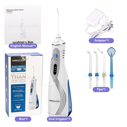 Waterpulse V400Plus Rechargeable USB Dental Cordless Oral Irrigator - Oral Irrigators by buy2fix | Online Shopping UK | buy2fix