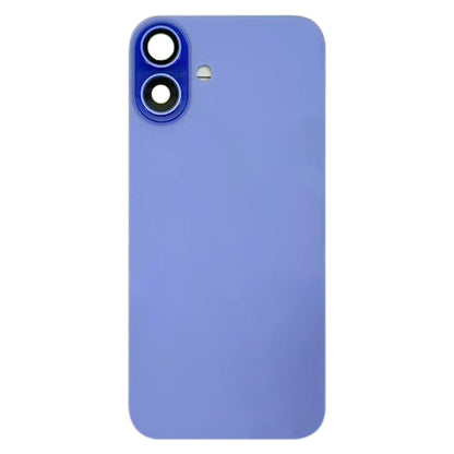 For iPhone 16 Battery Back Cover with Camera Lens Cover(Cyan) -  by buy2fix | Online Shopping UK | buy2fix